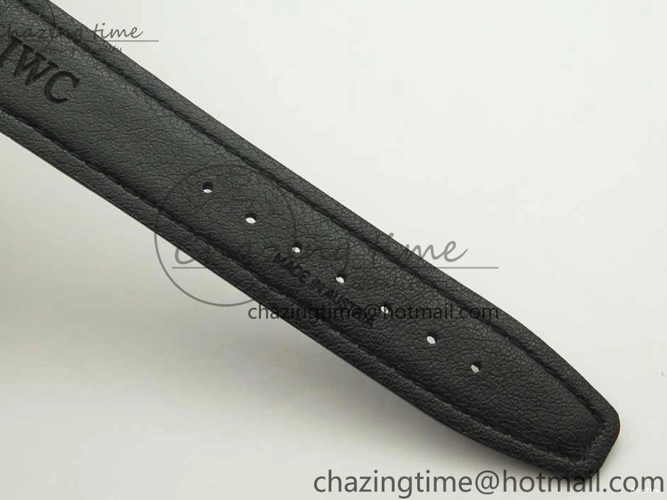 MIROTIME 0203 Supportive Portofino Automatic SS AF 1:1 Best Edition White Dial on Black Croco Leather Strap A 7184